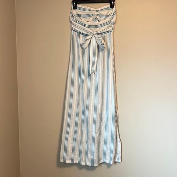 Tommy Bahama Strapless Striped Dress Medium - Picture 2 of 11